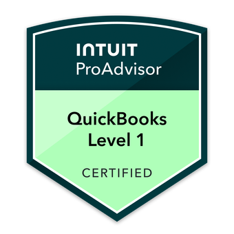 Intuit ProAdvisor — QuickBooks Online Level 1 Certified